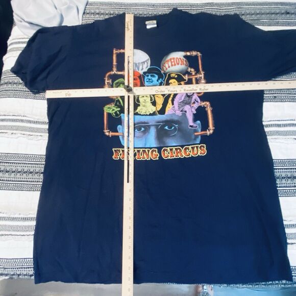 Vintage Liquid Blue Monty Python Shirt Mens Size 4XL Flying Circus Movie Tv Show - Picture 5 of 7